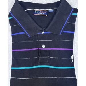 Payne Stewart‎ Legacy Size XXL Black Multicolor Long Sleeves Golf Shirt Men's